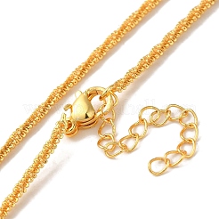 Rack Plating Brass Wheat Chain Necklaces&nbsp;NJEW-M217-01G