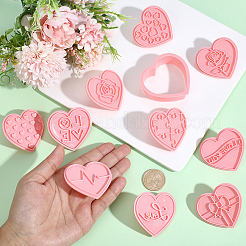 Valentine's Day PP Plastic Cookie Cutters&nbsp;DIY-HY0003-56D