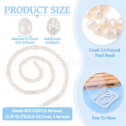 1 Strand Natural Cultured Freshwater Pearl Beads Strands&nbsp;PEAR-TA0001-26