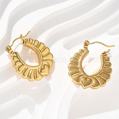 304 Stainless Steel Hoop Earrings for Women&nbsp;EJEW-L296-051G