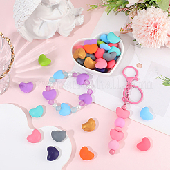 60Pcs 10 Colors Food Grade Eco-Friendly Silicone Focal Beads&nbsp;FIND-PA0001-03