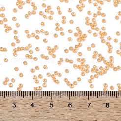 TOHOラウンドシードビーズ  日本製シードビーズ  （962)つの内側のカラークリスタル/トパーズの裏地  11/0  2.2mm  穴：0.8mm  約50000個/ポンド&nbsp;SEED-TR11-0962