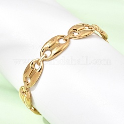 304 Stainless Steel Mariner Chain Cuff Bangles for Women&nbsp;SA-CBA82C8-07G