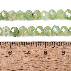 Electroplate Crackle Imitation Jade Glass Beads Strands&nbsp;EGLA-Q131-02B-02