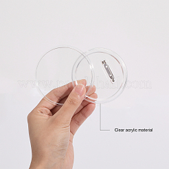 30Pcs Acrylic Button Badge Findings&nbsp;DIY-GL0004-29