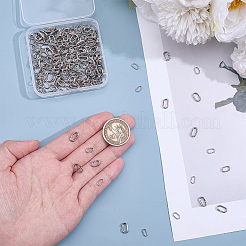 250Pcs 5 Styles 304 Stainless Steel Oval Fishing Split Rings&nbsp;STAS-ME0003-66