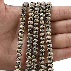 Natural Dalmatian Bead Strands&nbsp;G-D344-A26