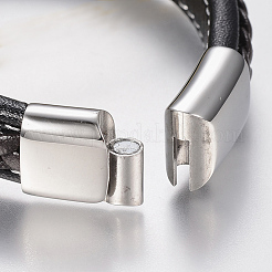 Braided Leather Cord Bracelets&nbsp;BJEW-H561-07C