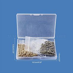 チベット風合金ビーズ  鉛フリー＆カドミウムフリー  コラム  ミックスカラー  6x4.5mm  穴：2.5mm  3色  100個/カラー  300個/箱&nbsp;TIBEB-FH0001-05-RS