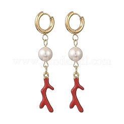Ocean 304 Stainless Steel Enamel Hoop Dangle Earrings&nbsp;EJEW-JE07323