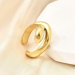 304 Stainless Steel Cuff Rings&nbsp;RJEW-D320-15G