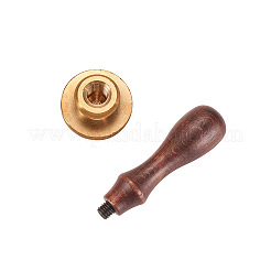 DIY Letter Scrapbook Brass Wax Seal Stamps and Wood Handle Sets&nbsp;AJEW-PH0010-K