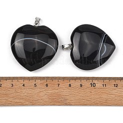 Natural Banded Agate Pendants&nbsp;GG-K002-12A-16