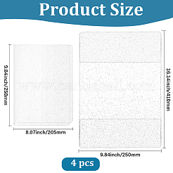 PVC透明ブックカバー  長方形  透明  410x250x0.5mm&nbsp;DIY-GF0013-24C