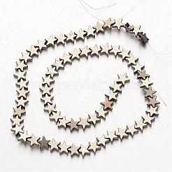 Electroplate Non-magnetic Synthetic Hematite Bead Strands&nbsp;G-F300-24C-06