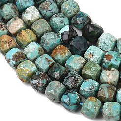 Natural HuBei Turquoise Beads Strands&nbsp;G-B175-C03-6x6mm