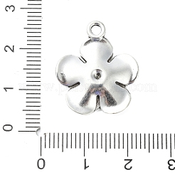 合金のチベット風チャーム  花  アンティークシルバー  23x19.5x3mm  穴：2mm&nbsp;FIND-K022-01AS