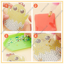 DIY Easter Theme Keychain Diamond Painting Kits&nbsp;DIY-SC0020-22