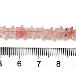 Cherry Quartz Glass Beads Strands&nbsp;G-G085-B08-02