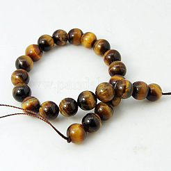 Natural Tiger Eye Beads Strands&nbsp;G-G099-12mm-5