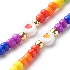 Glass Seed Beads Beaded Mobile Straps&nbsp;HJEW-JM00517