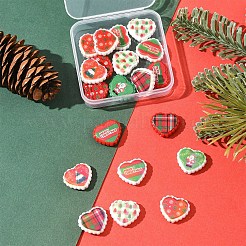 20Pcs Christmas Printed Opaque Acrylic Beads&nbsp;OACR-FS0002-53A