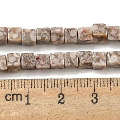 天然マイファナイトビーズ連売り  キューブ  4~5x4~5x4~5mm  穴：1mm  約86個/連  15.16インチ（38.5cm）&nbsp;G-F631-K26