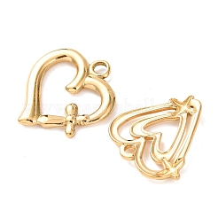 10Pcs 304 Stainless Steel Pendants&nbsp;STAS-P432-13G
