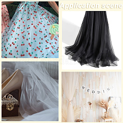 5 Yards Polyester Organza Fabric&nbsp;DIY-CY0001-09C