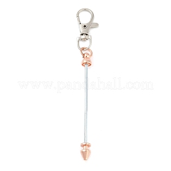 合金ビーズペンダント装飾  ローズゴールド  12.2cm&nbsp;KEYC-D288-01RG