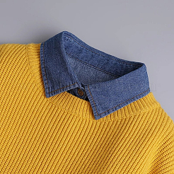 2Pcs 2 Colors Detachable Cloth Women's False Collar&nbsp;DIY-CP0014-06