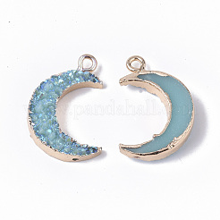 Druzy Resin Pendants&nbsp;X-RESI-S383-009-A02