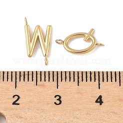 26Pcs 26 Styles 304 Stainless Steel Initial Connector Charms&nbsp;STAS-L022-517G