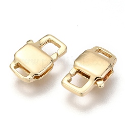 真鍮カニカン  長方形  18KGP本金メッキ  12x8x3mm  穴：3x1mm  内径：4x3mm&nbsp;KK-O132-09G