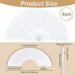 Cloth Hand Held Fan&nbsp;DIY-WH0579-95C