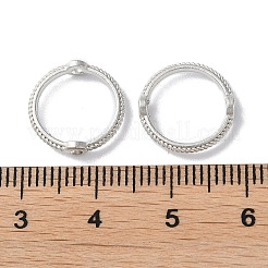 合金ビーズのフレーム  リング  プラチナ  13x3mm  穴：1.6mm&nbsp;FIND-E042-08P-02