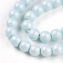 Baking Paint Pearlized Glass Pearl Bead Strands&nbsp;HY-N002-3mm-B01