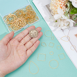 200Pcs 12 Styles Brass Linking Rings&nbsp;KK-ME0002-89