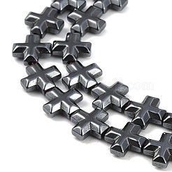 Electroplated Synthetic Non-magnetic Hematite Beads Strands&nbsp;G-K375-E02-02