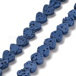 Synthetic Lava Rock Dyed Beads Strands&nbsp;G-R010-01I