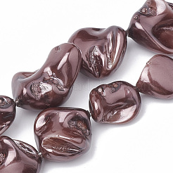 Shell Pearl Beads Strands&nbsp;BSHE-Q031-15B
