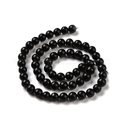 Natural Shungite Beads Strands&nbsp;G-D481-15A