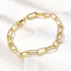 Brass Link Chain Bracelets for Women&nbsp;BJEW-H630-06G