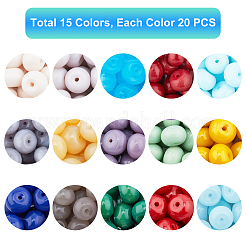 Opaque Solid Color Glass Beads&nbsp;GLAA-PH0001-07