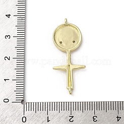 Brass Micro Pave Cubic Zirconia Pendants&nbsp;KK-Q070-01A-G