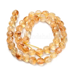 Heated Natural Citrine Beads Strands&nbsp;G-L634-R01-8mm