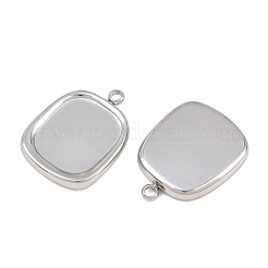 304 Stainless Steel Pendant Cabochon Settings&nbsp;SA-CBACA10-03P
