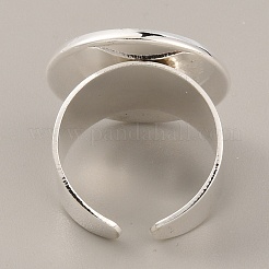 Adjustable Brass Finger Rings Components&nbsp;KK-WH0054-23C-S