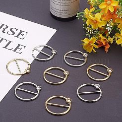 合金バックル  リング  プラチナ·ゴールデン  トレイ：6.5mm  40.5x3mm  内径：34.5mm  10個/箱&nbsp;PALLOY-NB0001-40
