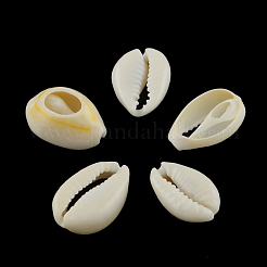 天然な混合カウリーシェルビーズ  カウリのシェル  パパイヤホイップ  19~24x14~17x5~9mm&nbsp;X-BSHE-S053-01